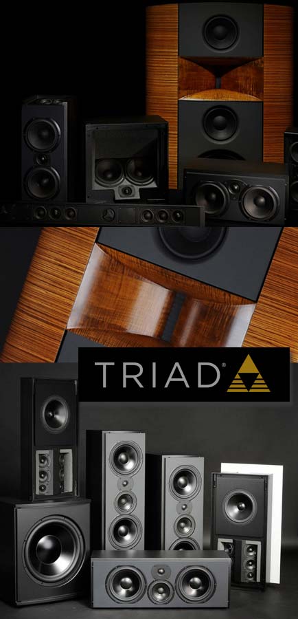 Triad in-wall and in-ceiling speakers for Orlando FL